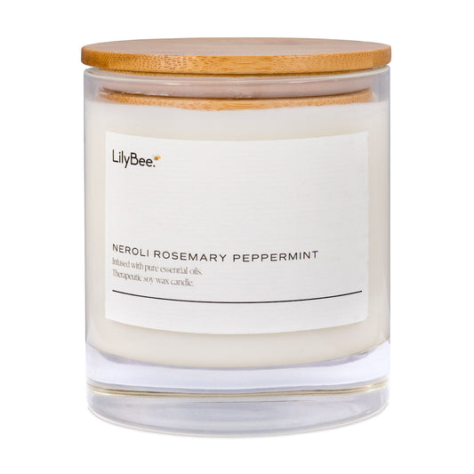 Neroli Rosemary Peppermint Essential Oil Candle